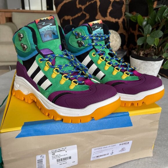 GUCCI TECHNOCANVAS 721392 MEN'S SNEAKERS SHOES, GUCCI sz 8 - Picture 6 of 15